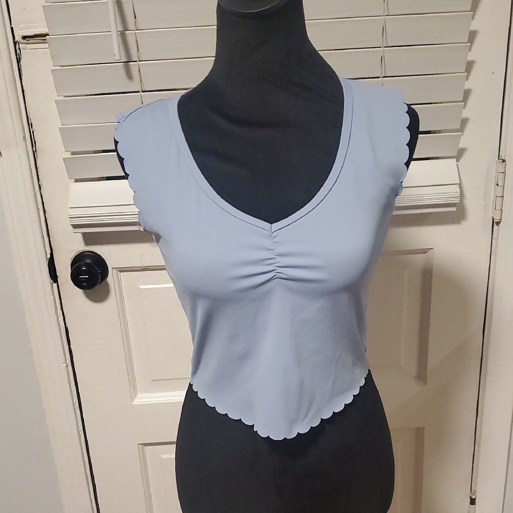 Tavi Light Blue Sleeveless Top